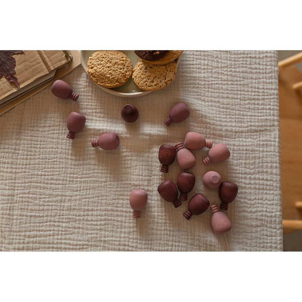 Grapat Loose Parts Pineapples - 36 pieces in Purples-Grapat-Modern Rascals