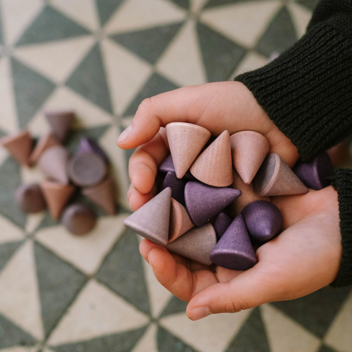 Grapat Loose Parts Purple Peaks - 36 pieces-Grapat-Modern Rascals