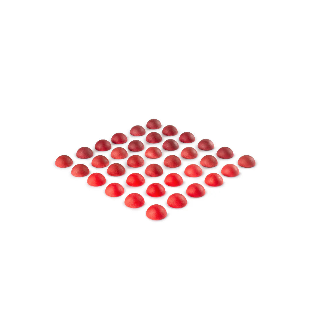 Grapat Loose Parts Red Half Spheres - 36 pieces-Grapat-Modern Rascals