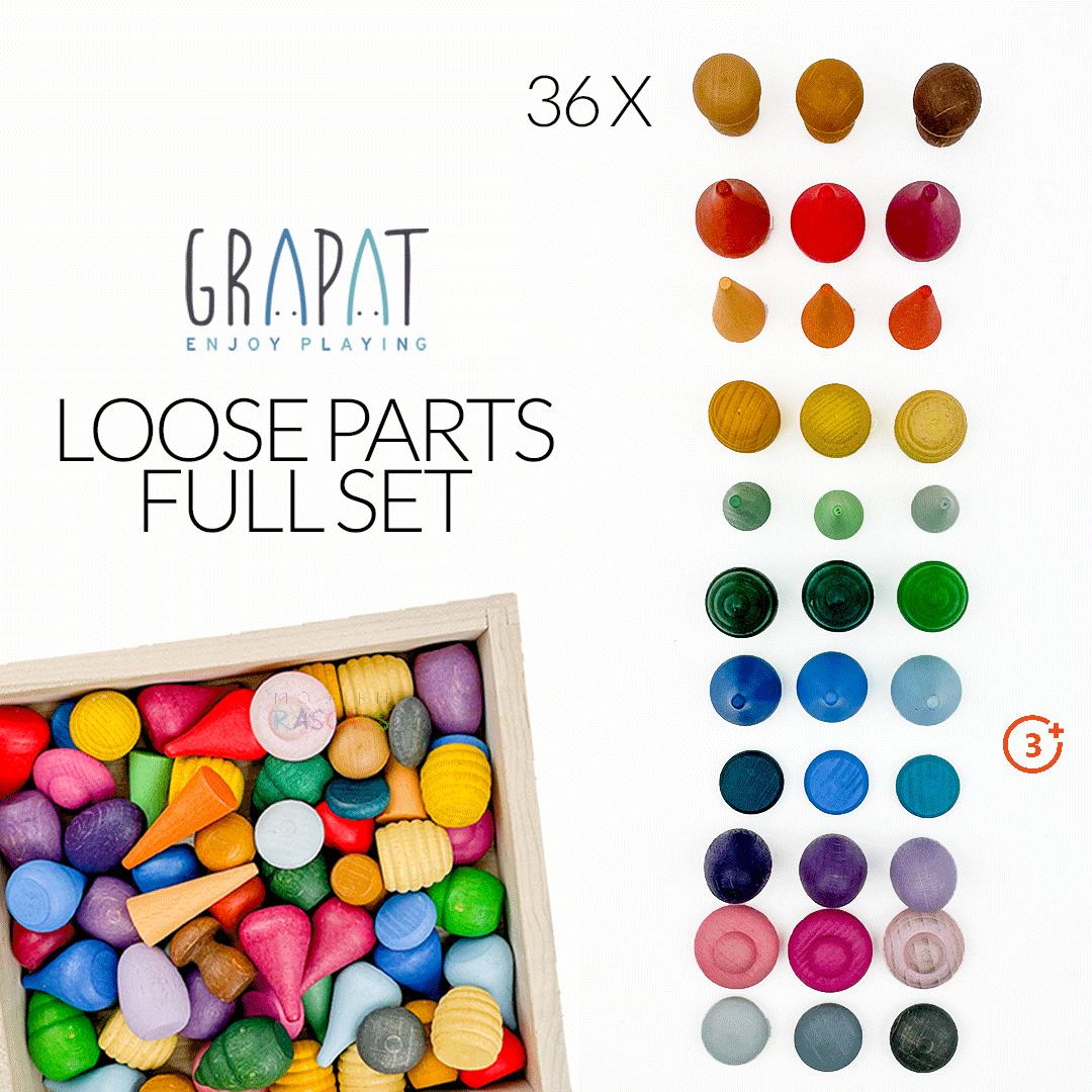 Grapat Loose Parts Comparison with Measurements