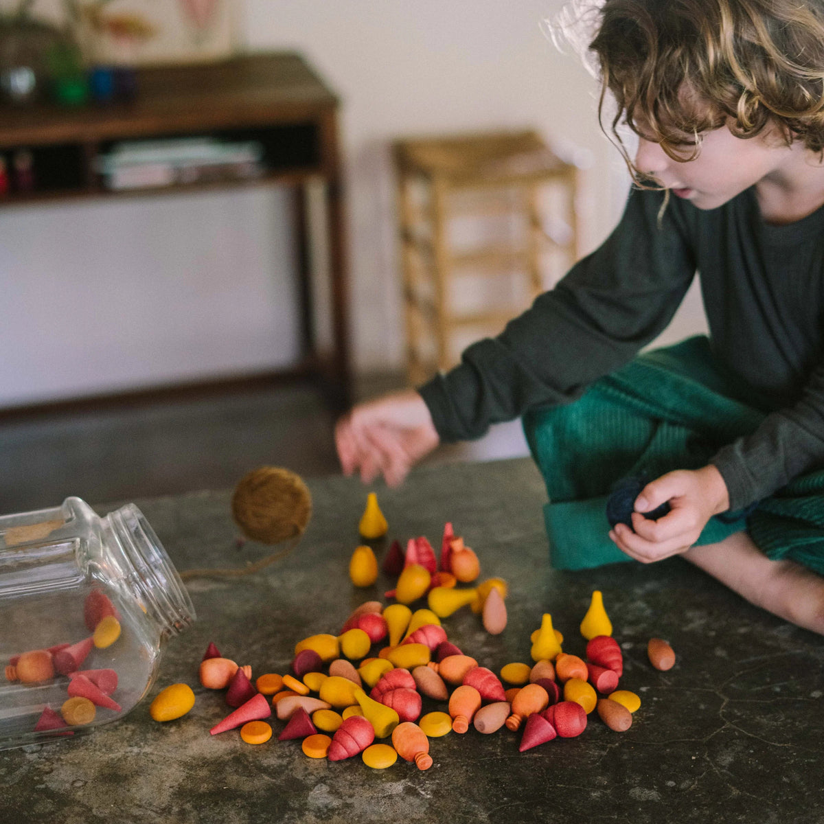 Grapat Loose Parts Warm Mix - 81 pieces-Grapat-Modern Rascals