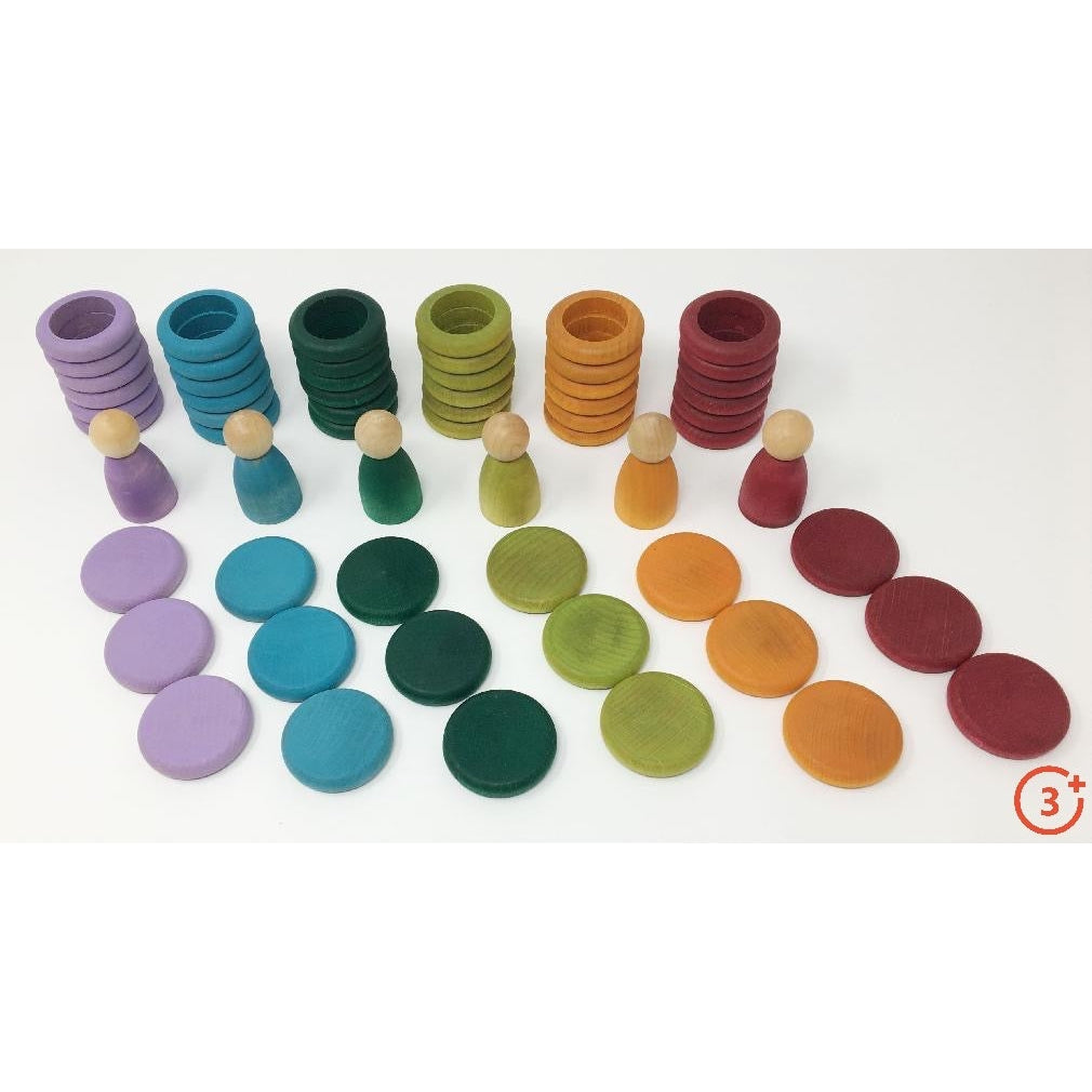Grapat Wood Nins, Rings & Coins - No Basic Colours-Grapat-Modern Rascals