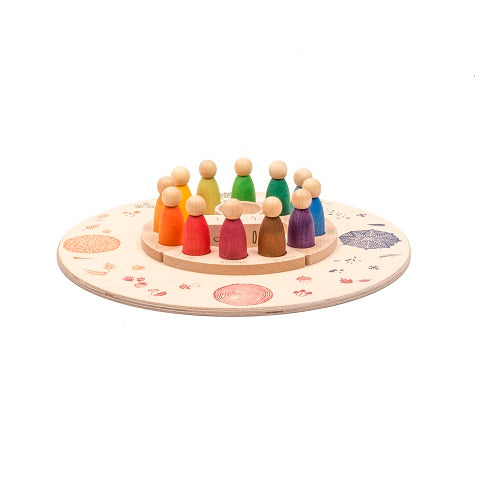 Grapat Wood Platform 4 Seasons 4 Elements Base by Grapat - Modern Rascals