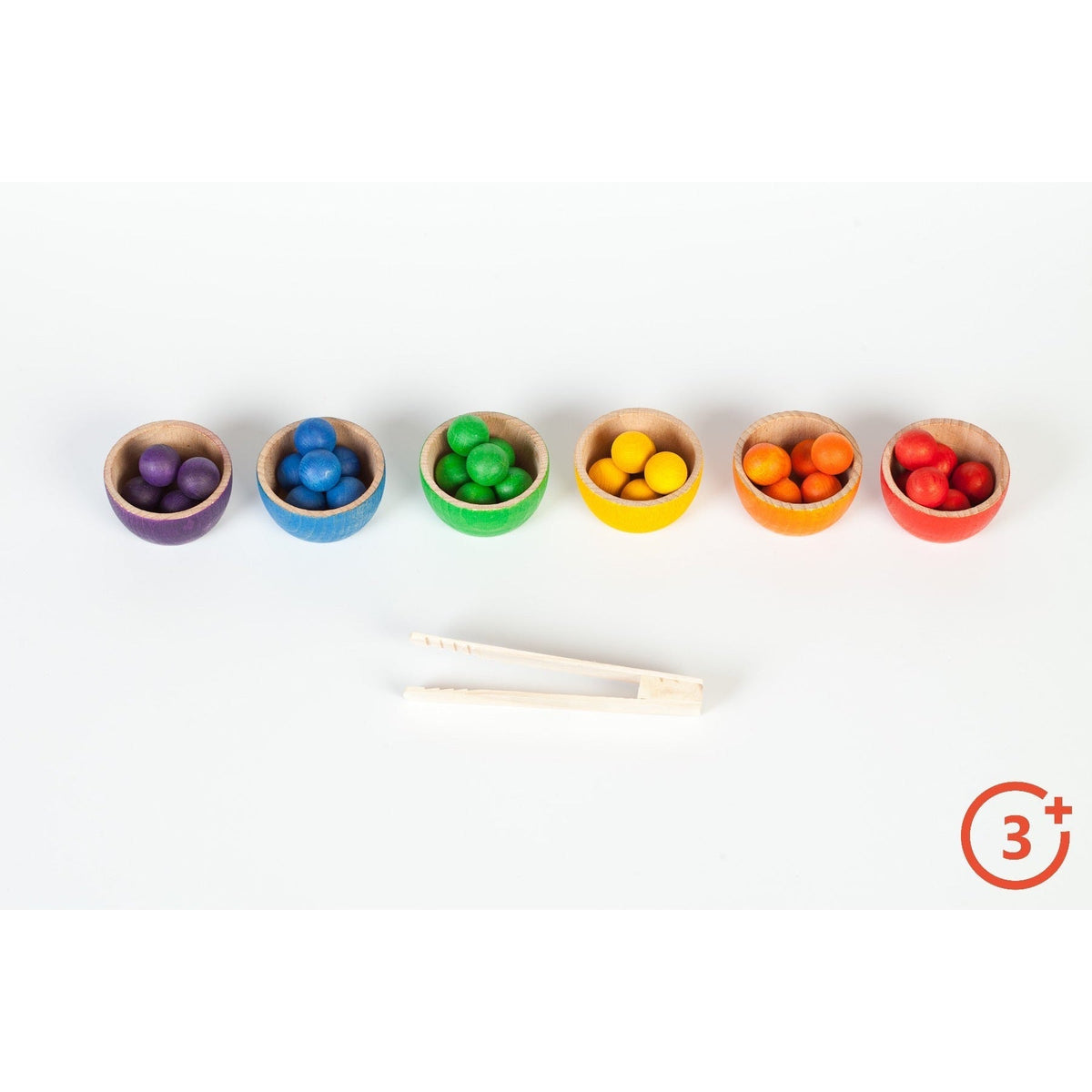 Grapat Wooden Bowls and Marbles with Tongs-Grapat-Modern Rascals