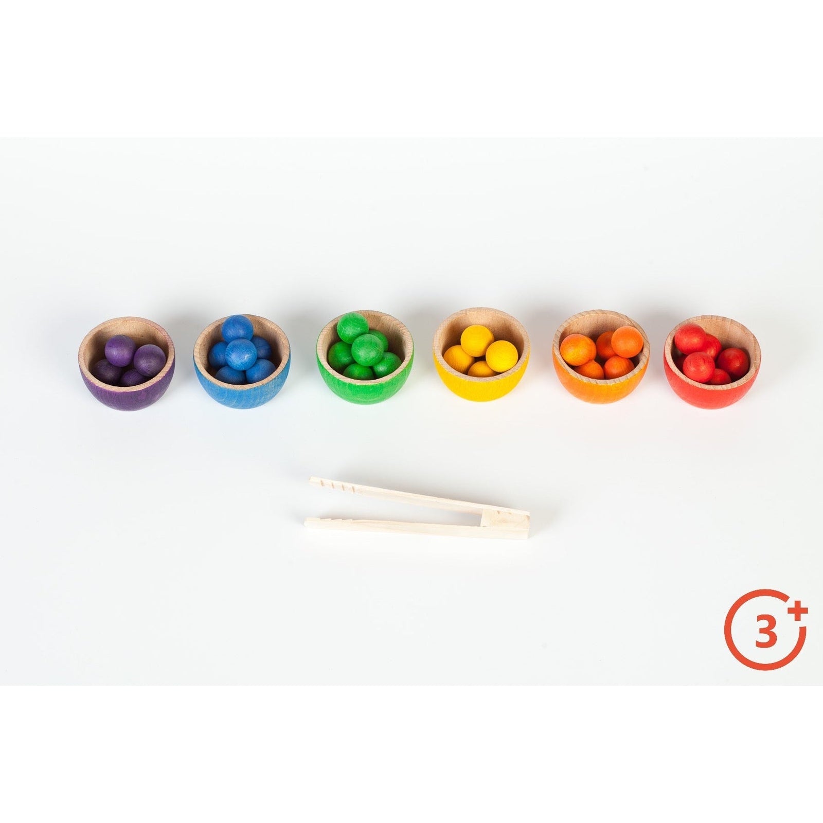 Grapat Wooden Bowls and Marbles with Tongs-Grapat-Modern Rascals