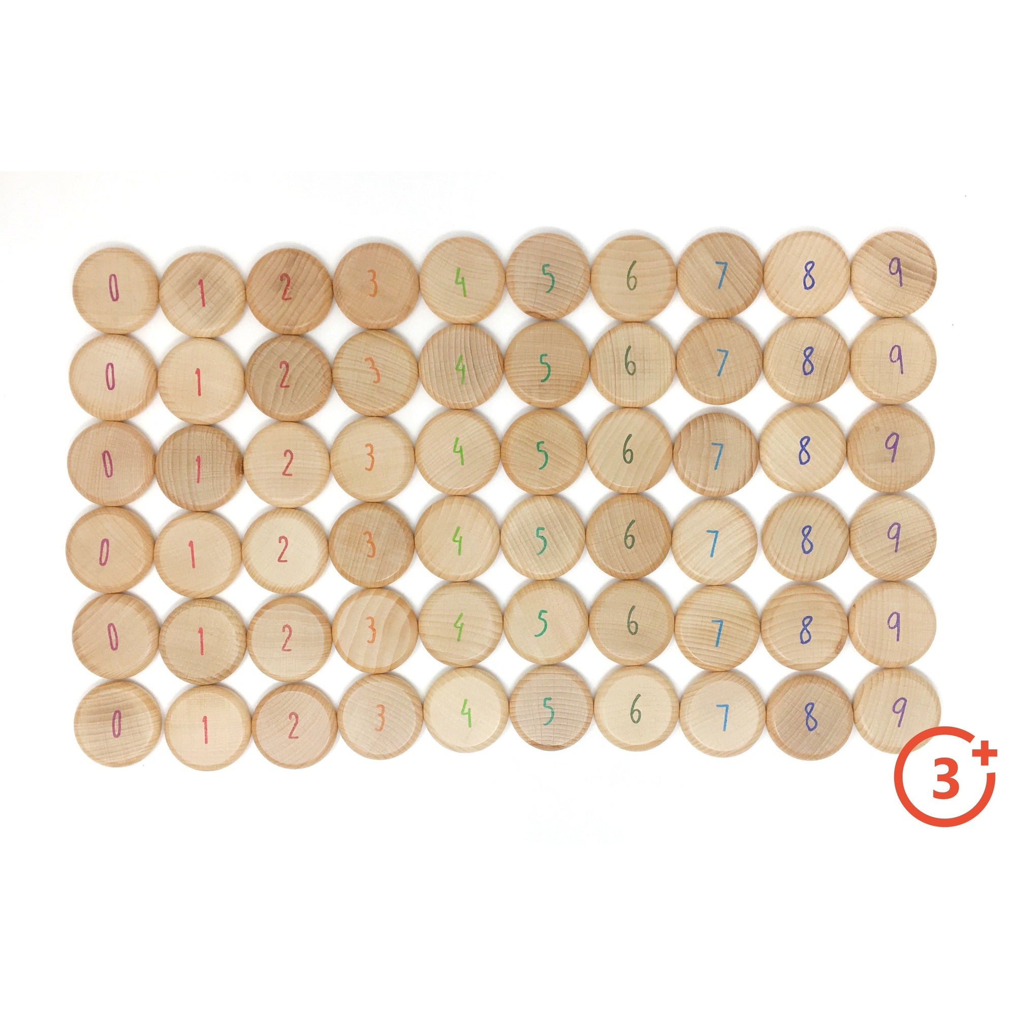 Grapat Wooden Counting Coins - 60 pieces-Grapat-Modern Rascals