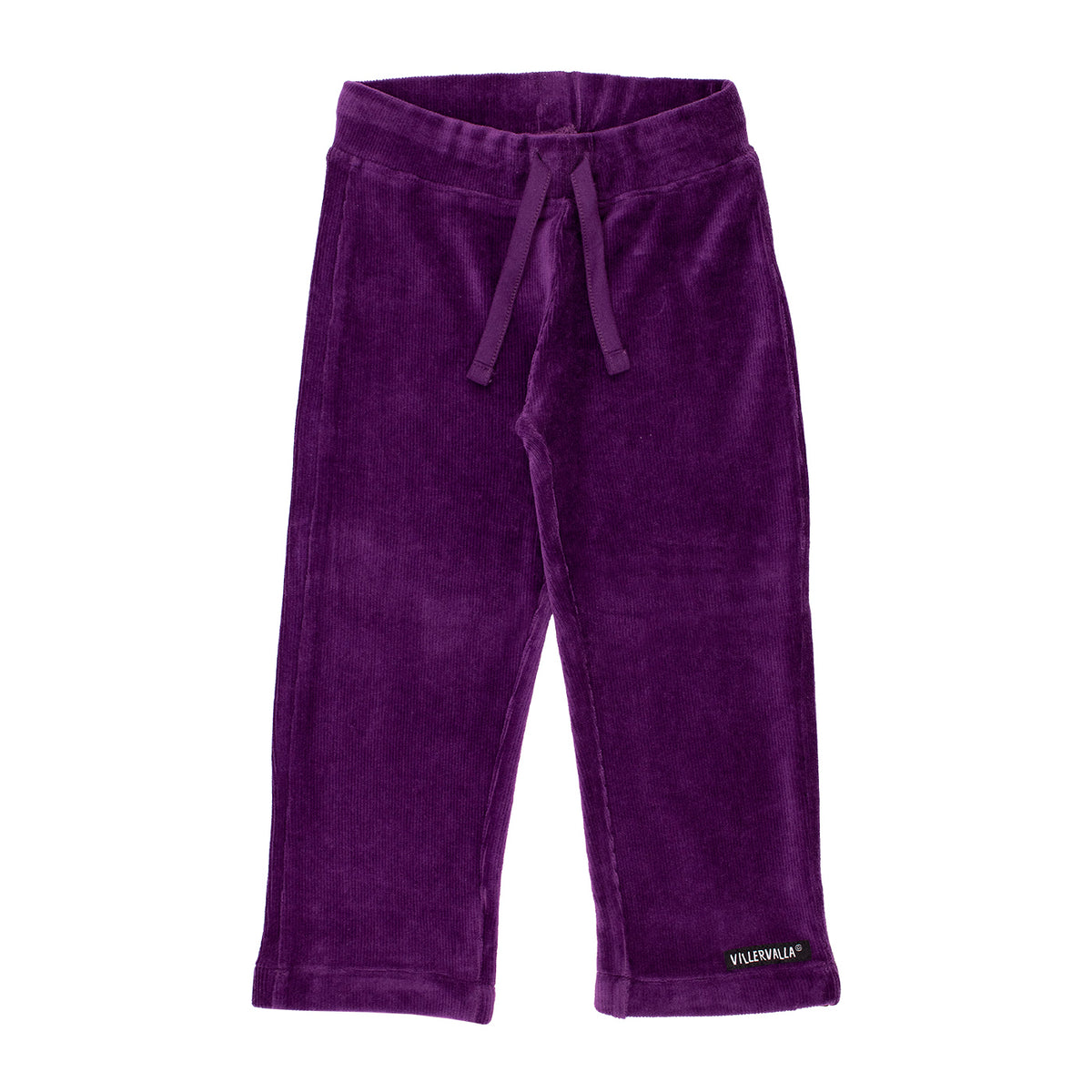Grape Retro Velour Trousers-Villervalla-Modern Rascals