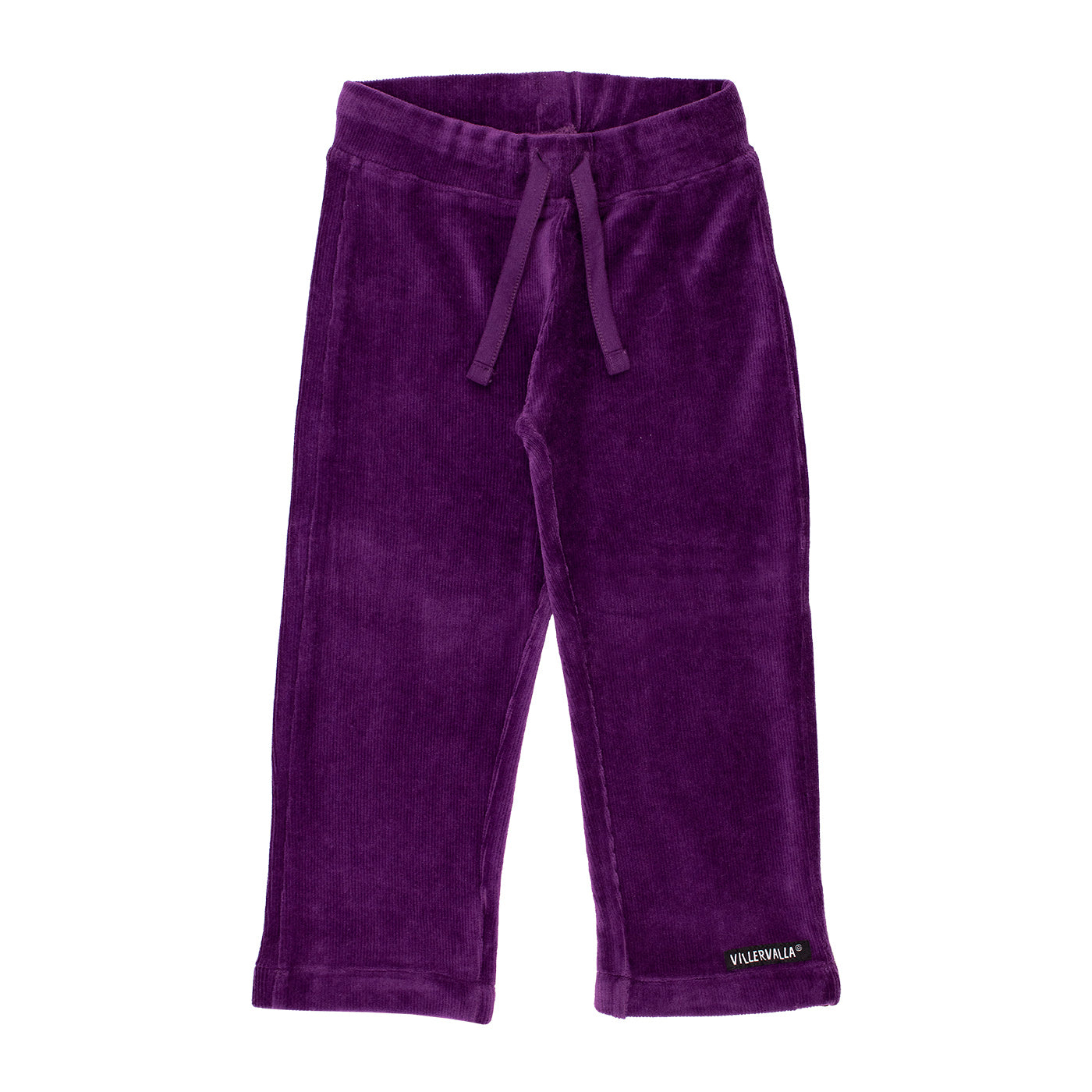 Grape Retro Velour Trousers-Villervalla-Modern Rascals