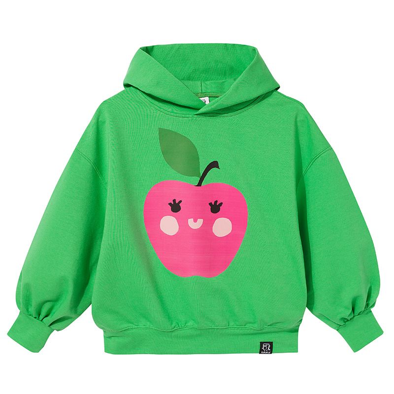 Green Apple Oversized Hoodie - 1 Left Size 6-8 years-KuKuKid-Modern Rascals
