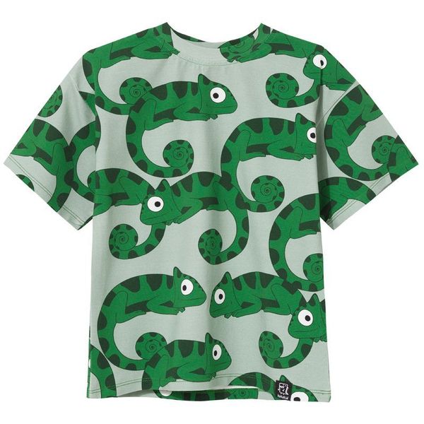 Green Chameleons Short Sleeve Shirt-KuKuKid-Modern Rascals