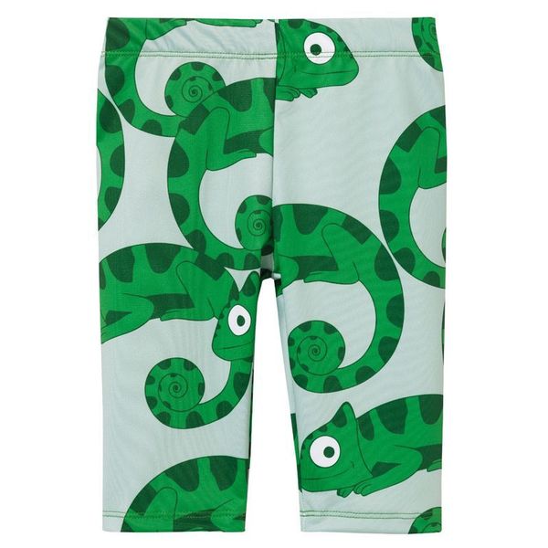 Green Chameleons Swim Leggings-KuKuKid-Modern Rascals