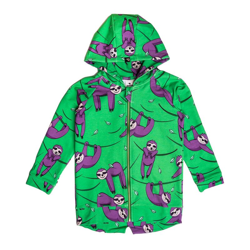 Green Sloth Hoodie - 1 Left Size 4-6 years-Mullido-Modern Rascals