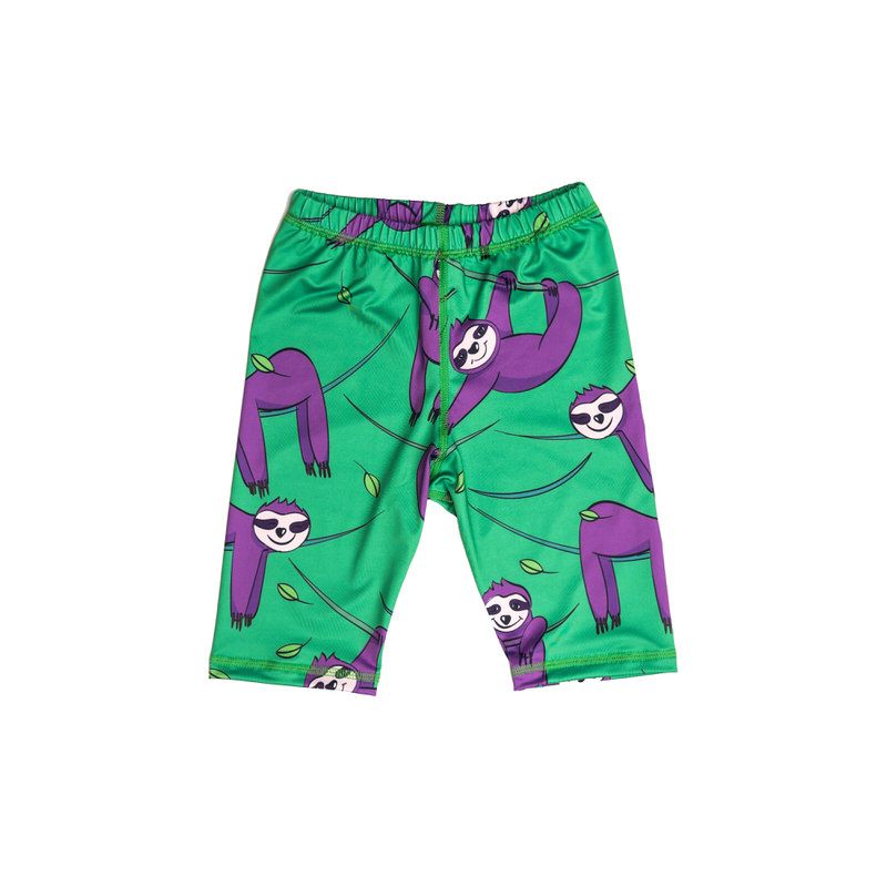 Green Sloth Swim Shorts - 2 Left Size 4-6 & 8-10 years-Mullido-Modern Rascals