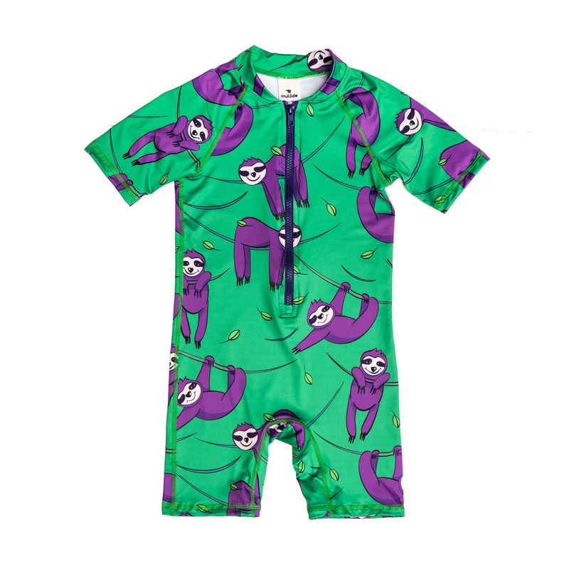 Green Sloth Swimsuit - 2 Left Size 2-4 & 4-6 years-Mullido-Modern Rascals