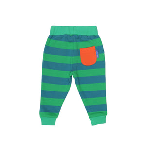 Green Striped Joggers - 1 Left Size 5-6 years-Toby Tiger-Modern Rascals