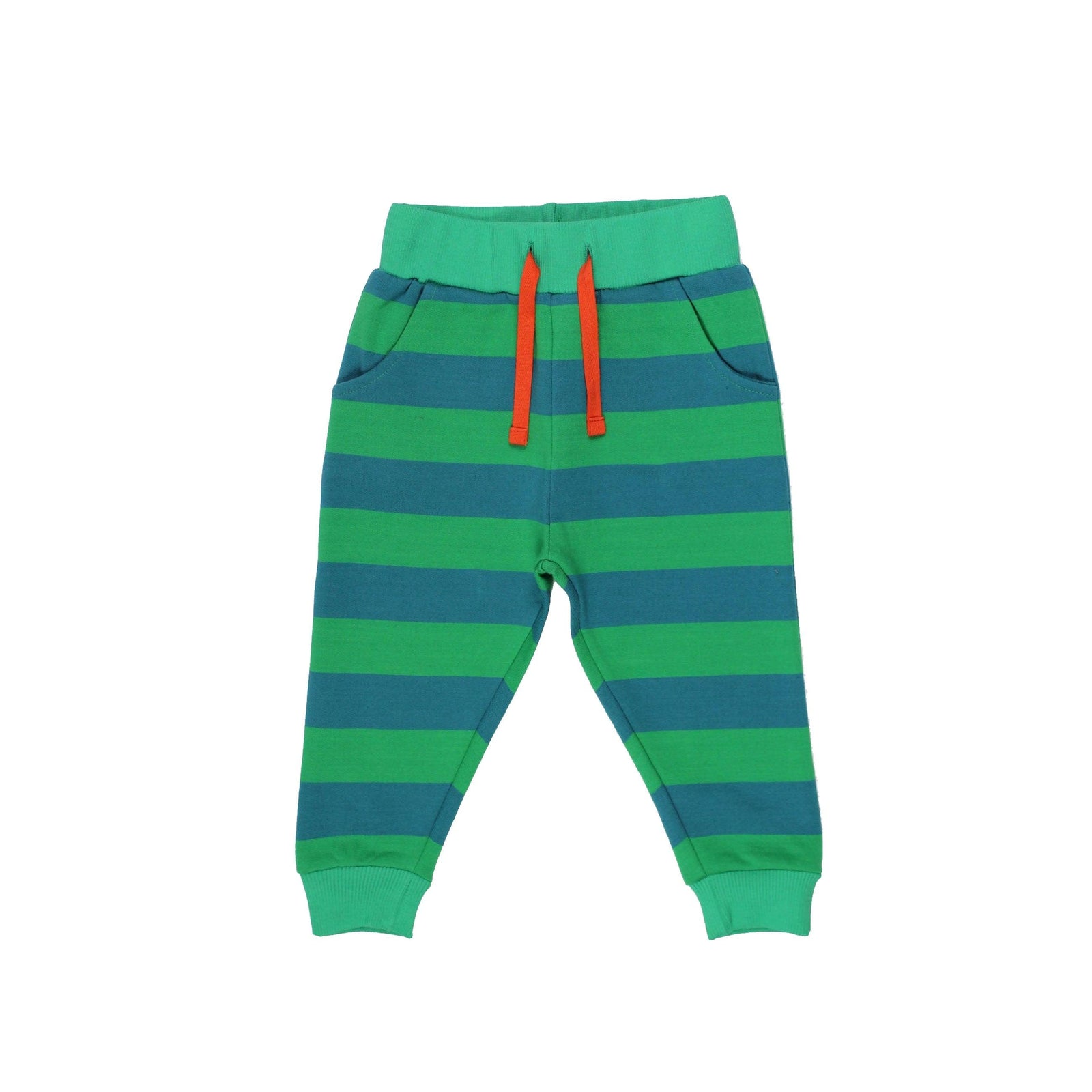 Green Striped Joggers - 1 Left Size 5-6 years-Toby Tiger-Modern Rascals