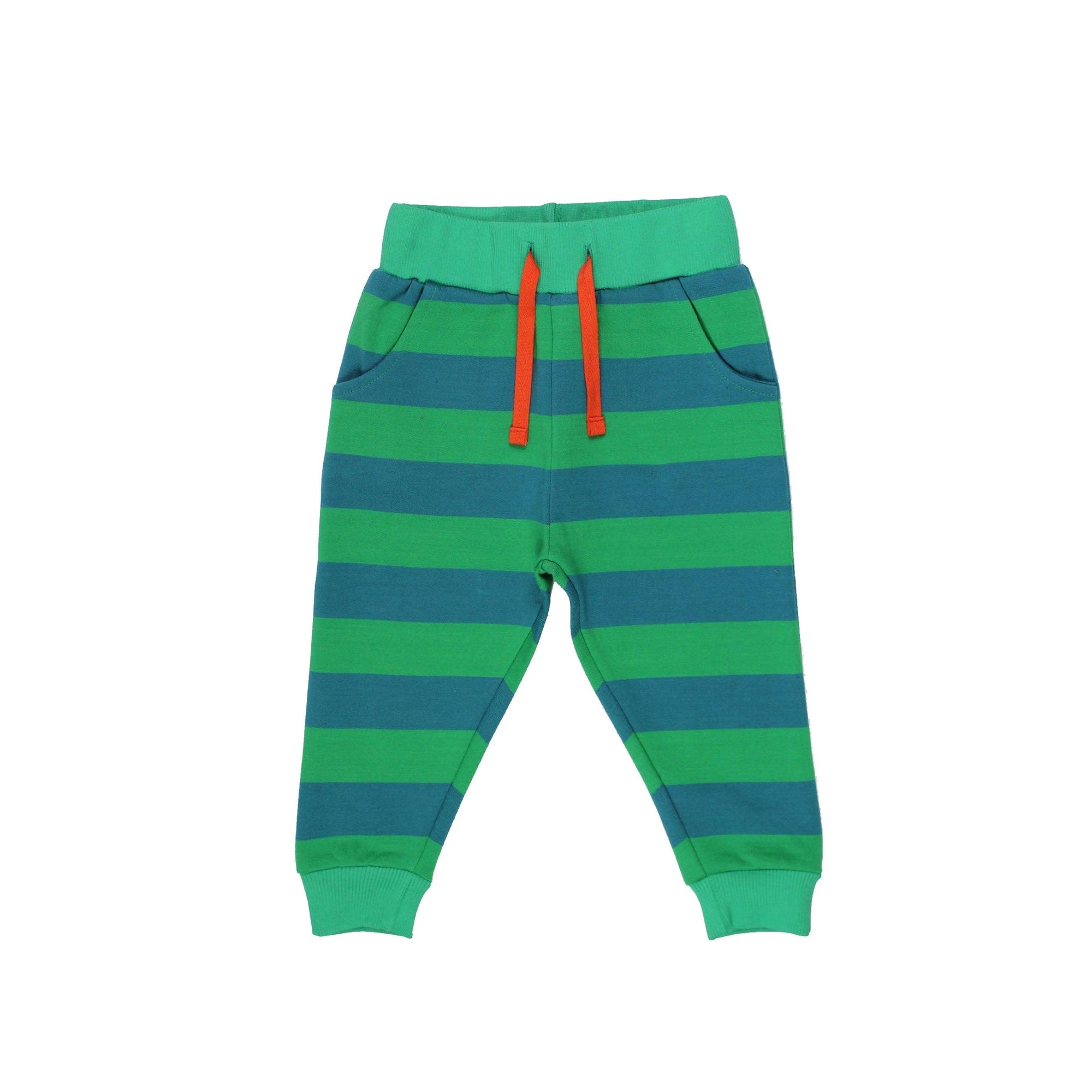 Green Striped Joggers-Toby Tiger-Modern Rascals