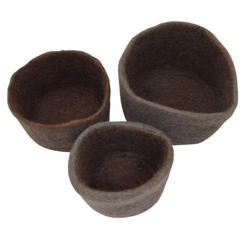 Grey Nesting Bowls - 3 pieces-Papoose-Modern Rascals