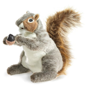 Grey Squirrel Hand Puppet-Folkmanis Puppets-Modern Rascals