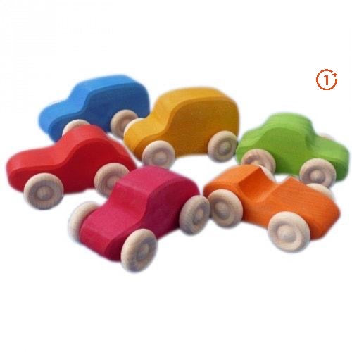 Grimm's 6 Multi-Colour Cars-Grimms-Modern Rascals