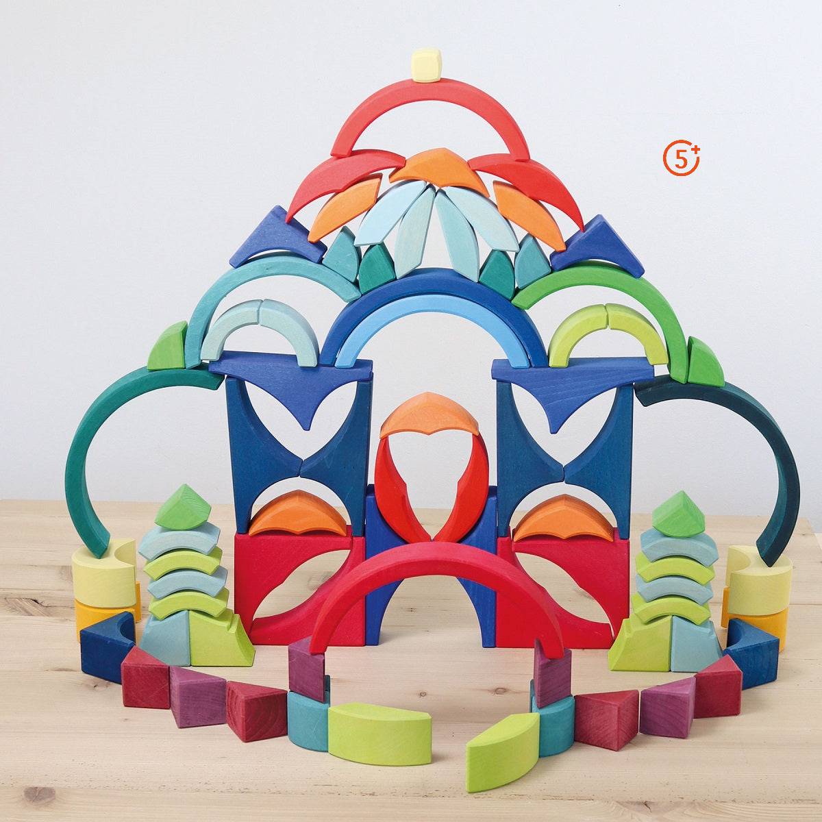 Grimm's Arcs in Squares Building Set-Grimms-Modern Rascals