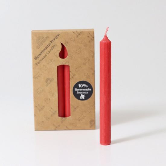 Grimm's Box of Red 10% Beeswax Candles (12 pieces)-Grimms-Modern Rascals