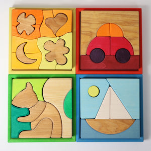 Grimm's Building Set Creative Puzzle - Green Squirrel-Grimms-Modern Rascals