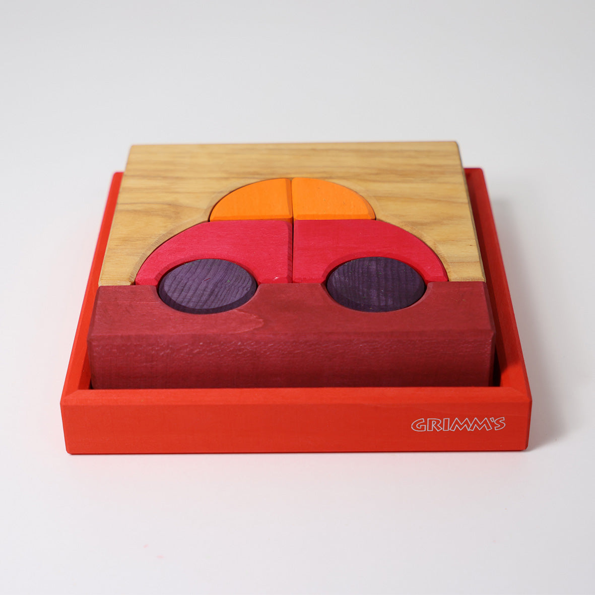 Grimm's Building Set Creative Puzzle - Red Car-Grimms-Modern Rascals