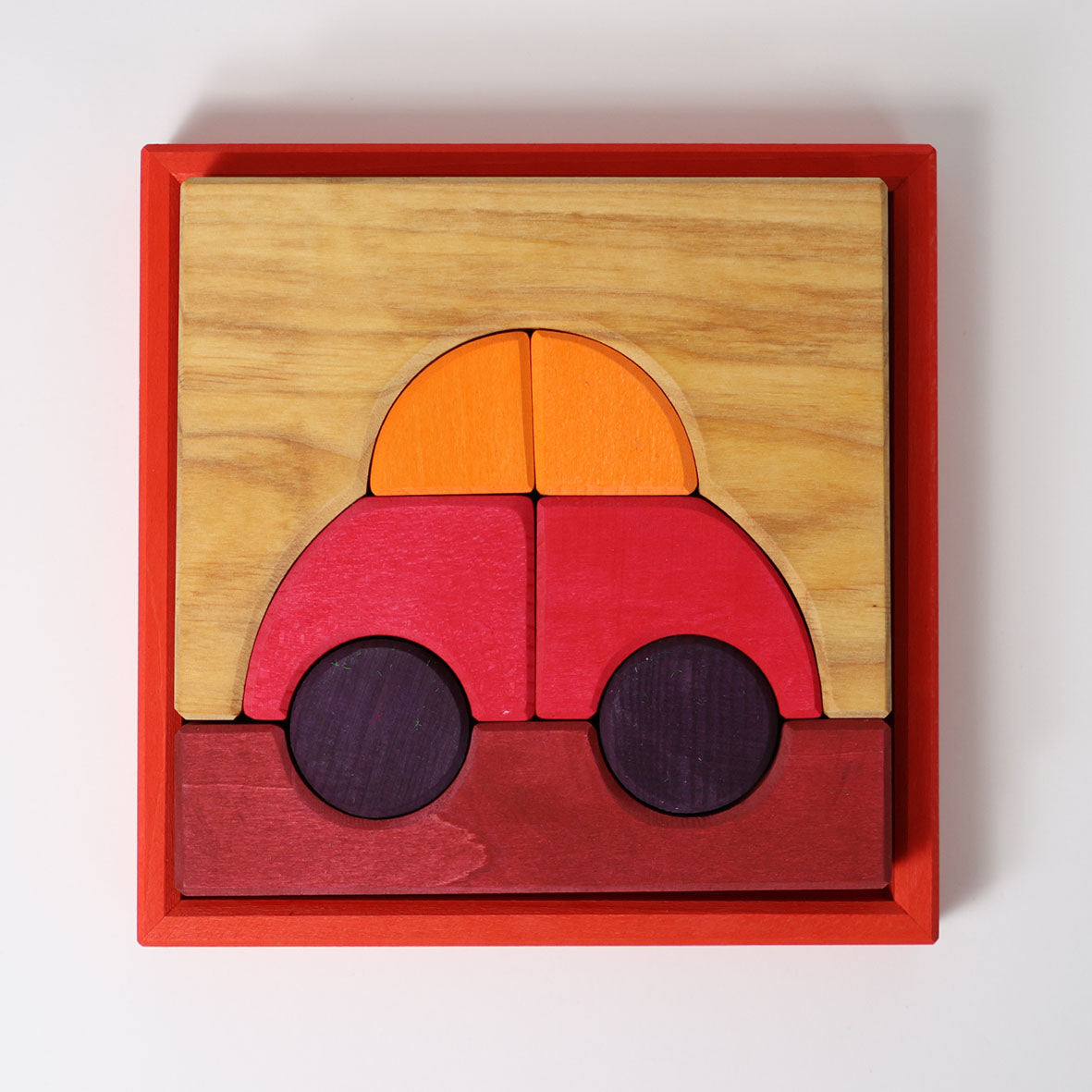 Grimm's Building Set Creative Puzzle - Red Car-Grimms-Modern Rascals