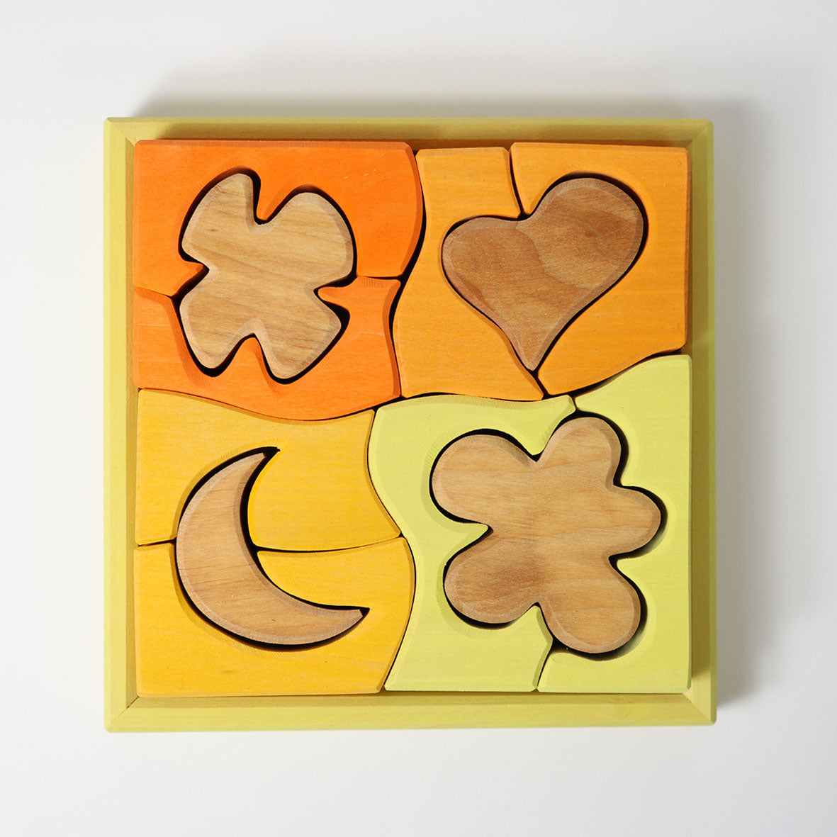 Grimm's Building Set Creative Puzzle - Yellow Shapes-Grimms-Modern Rascals