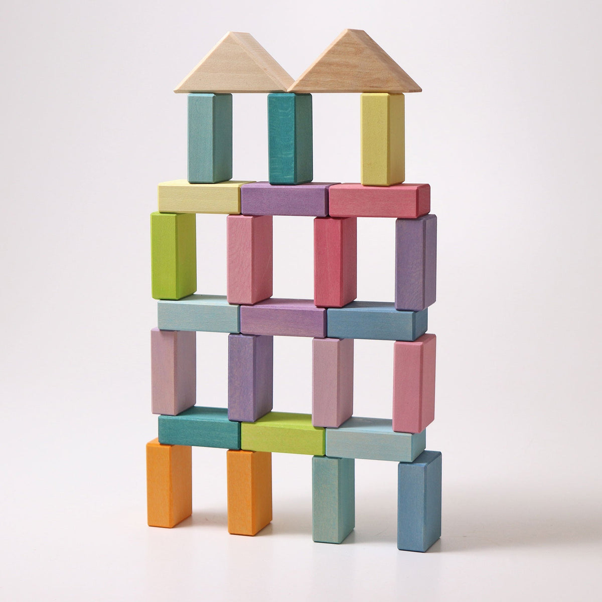Grimm's Building Set - Pastel Duo - 40 pieces-Grimms-Modern Rascals