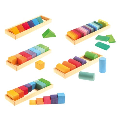 Grimm's Building Set - Shapes and Colours-Grimms-Modern Rascals