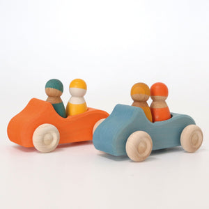 Grimm's Car - Large Blue Convertible with Two Friends-Grimms-Modern Rascals
