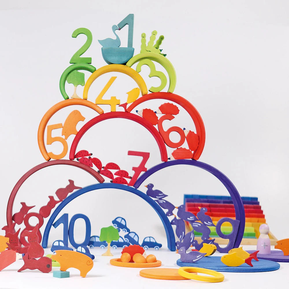 Grimm's Counting Rainbow (10 pieces)-Grimms-Modern Rascals