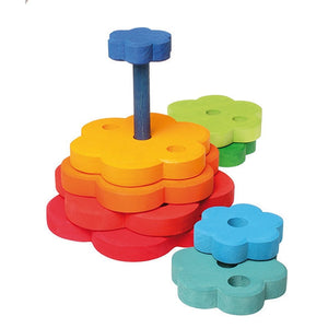 Grimm's Deco Flower Stacking Tower-Grimms-Modern Rascals