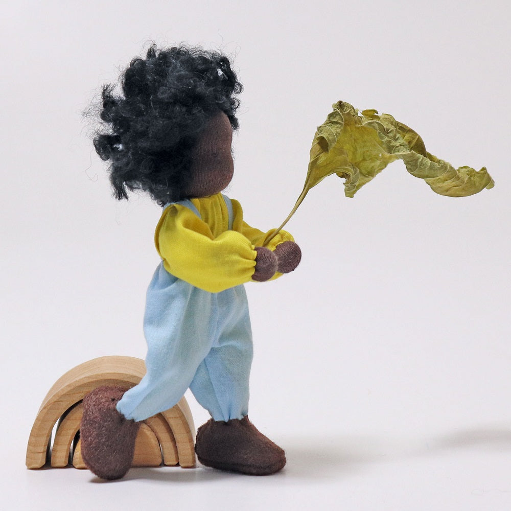 Grimm's Doll - Ebony Child wearing Pants-Grimms-Modern Rascals