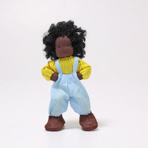 Grimm's Doll - Ebony Child wearing Pants-Grimms-Modern Rascals