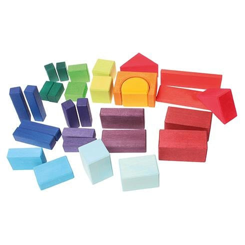 Grimm's Geometric Classic Building Blocks - 30 pieces-Grimms-Modern Rascals