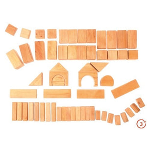 Grimm's Geometric Classic Building Blocks Natural - 60 piece-Grimms-Modern Rascals