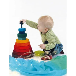 Grimm's Geometrical Stacking Tower - Large-Grimms-Modern Rascals