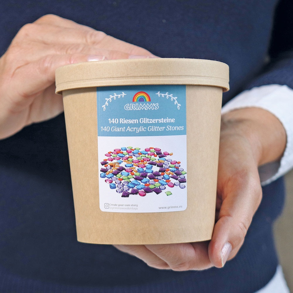 Grimm's Giant Glitter Stones - 140 pieces-Grimms-Modern Rascals