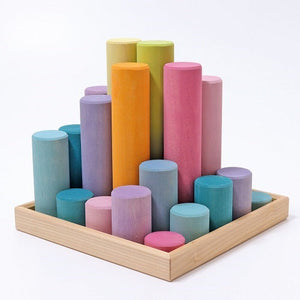 Grimm's Large Rollers in Pastel - 25 pcs-Grimms-Modern Rascals