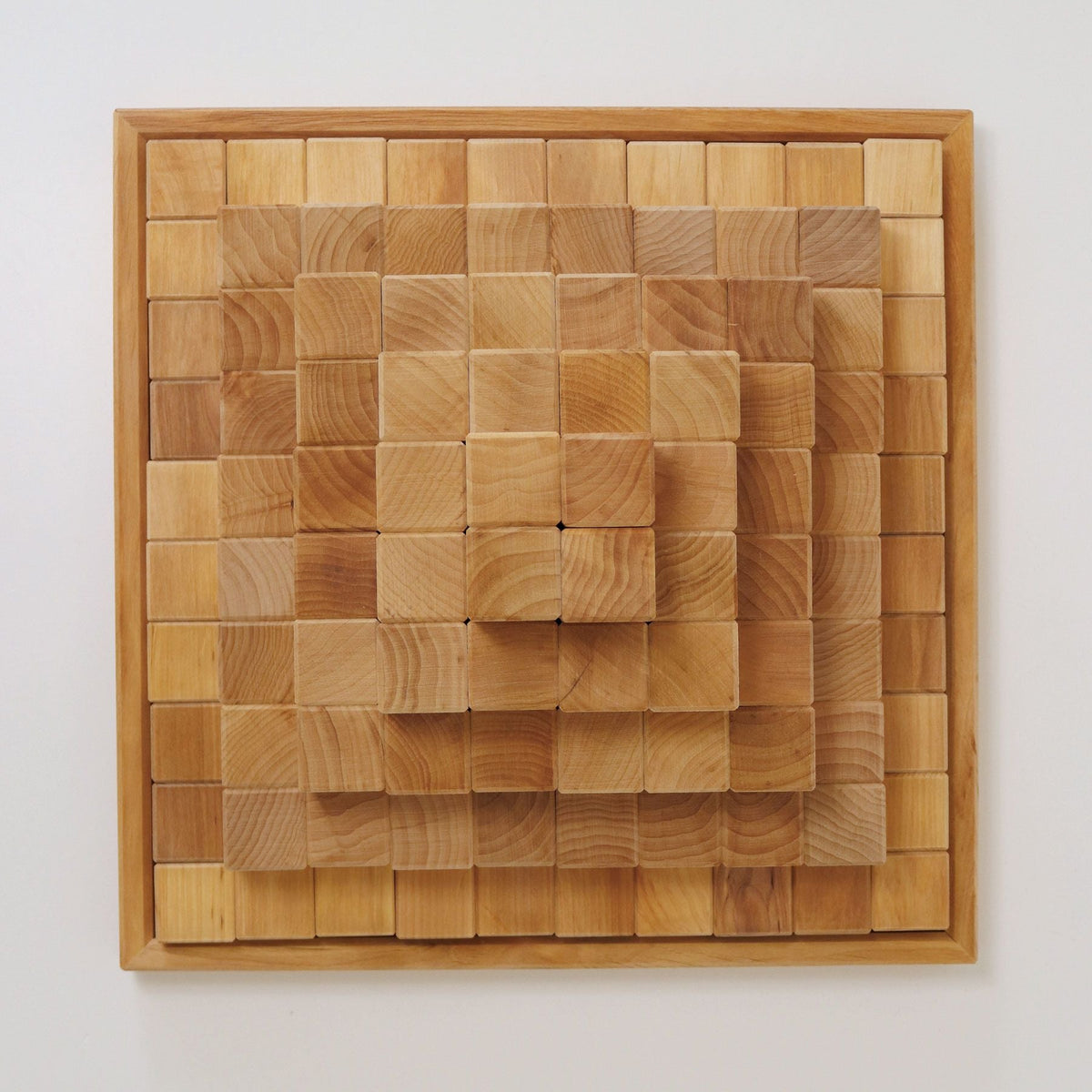 Grimm's Large Stepped Pyramid Building Set in Natural - 4cm Scale-Grimms-Modern Rascals