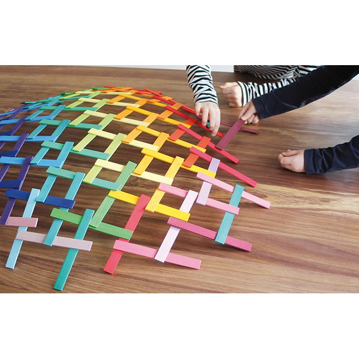 Grimm's Leonardo Building Sticks in Rainbow-Grimms-Modern Rascals