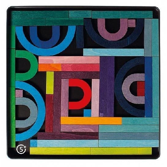 Grimm's Magnetic Puzzle - Letter Shapes-Grimms-Modern Rascals