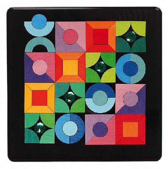 Grimm's Magnetic Puzzle - Triangle, Square, and Circle-Grimms-Modern Rascals