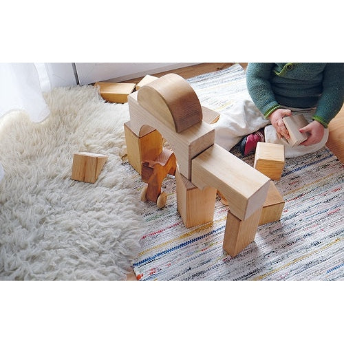 Grimm's Natural XXL Building Blocks (19 pieces)-Grimms-Modern Rascals
