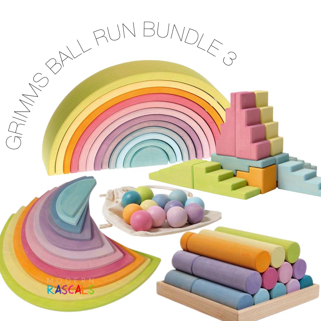 Grimms Pastel Ball Run Bundle 3-Grimms-Modern Rascals
