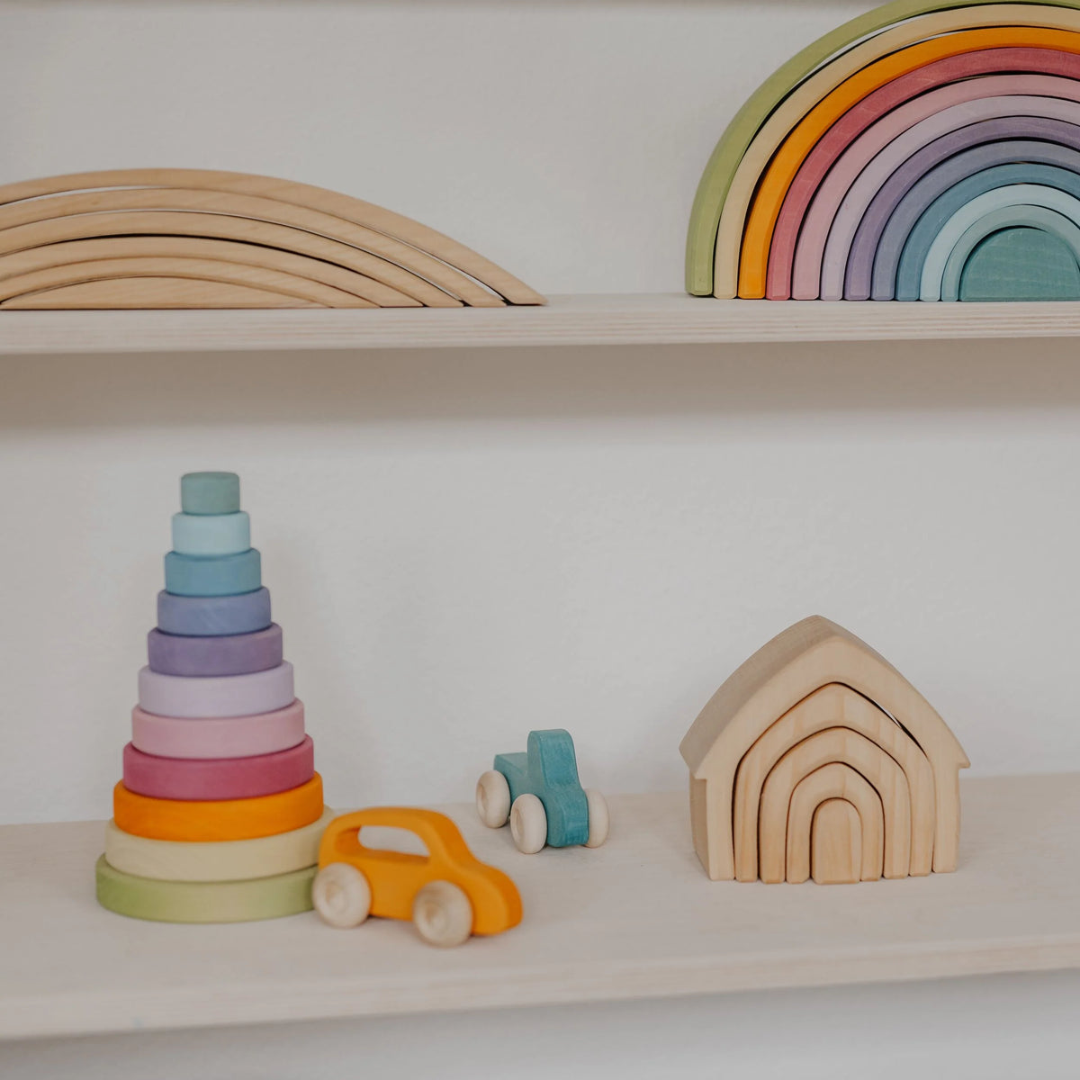 Grimm's Pastel Conical Tower - Large-Grimms-Modern Rascals