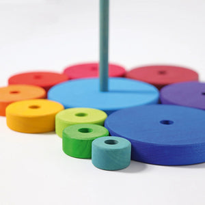 Grimm's Rainbow Conical Tower - Large-Grimms-Modern Rascals